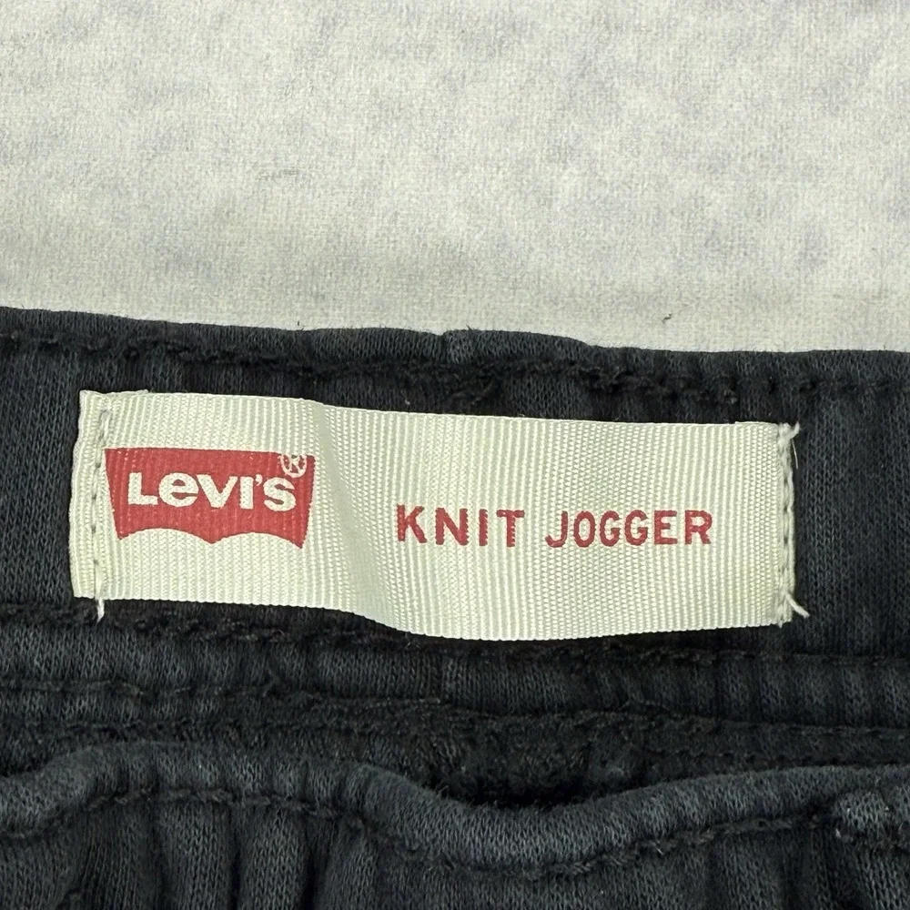 LEVI'S Youth‎ Black Knit Jogger M 10-12 YRS 26x26 Drawstring Stretch Skateboard